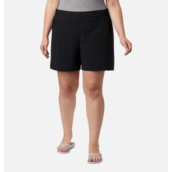 Columbia PFG Tidal II Plus Size, Pantalones Cortos Negros Para Mujer | 943057-HRZ